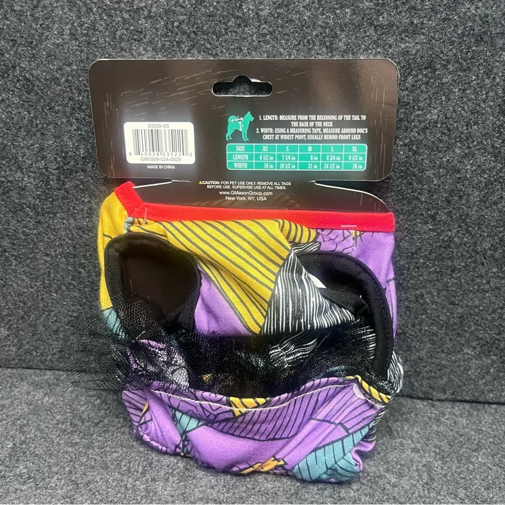 Disney Tim Burton's The Nightmare Before Christmas dog dress size XS NWT - Picture 3 of 3